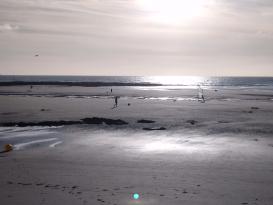 Večerní pláž ve Wimereux